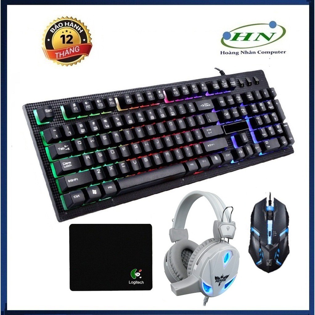 [Mã SKAMSALE03 giảm 10% đơn 200k] BỘ BÀN PHÍM VÀ CHUỘT GAME G20+TẶNG KÈM TAI NGHE LED VÀ LÓT CHUỘT