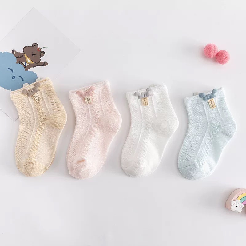 Tất Lưới Cho Bé đính MICKEY/BUNNY co giãn 4 chiều