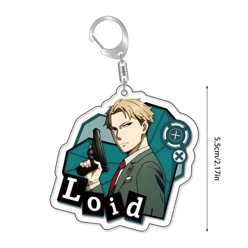 Móc Chìa Khóa Họa Tiết Hoạt Hình Anime Spy X Family Twilight Yor Forger Anya Forger Bằng Acrylic