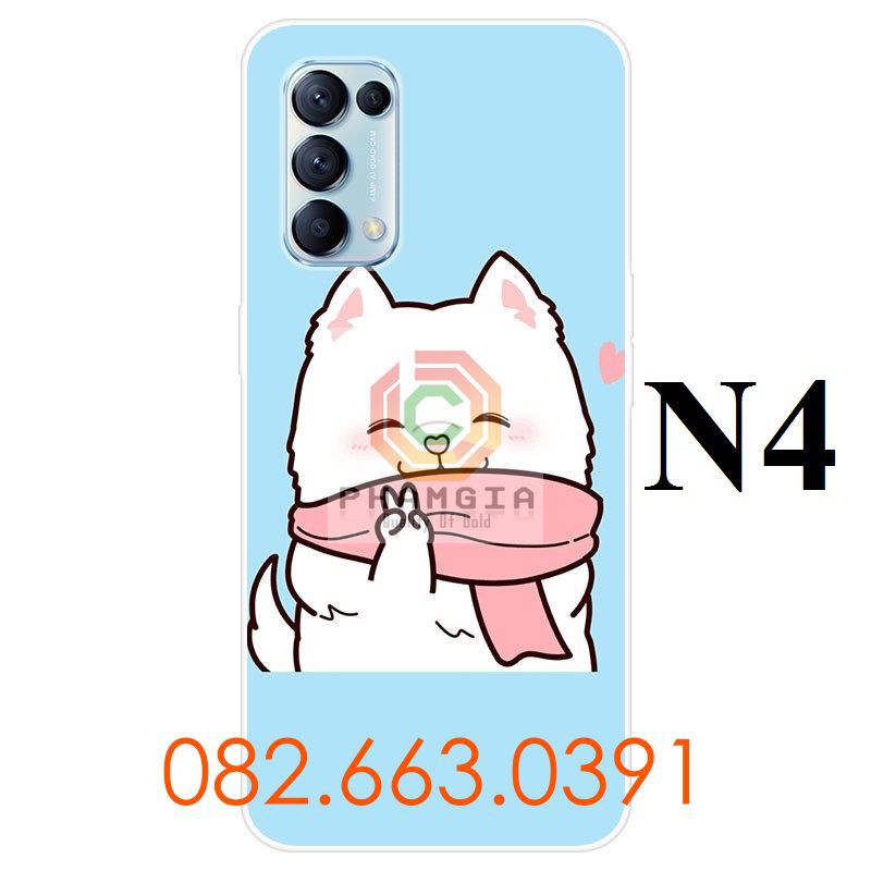 Ốp lưng Oppo Reno 5 4G / 5G dẻo in hình dễ thương (p1)