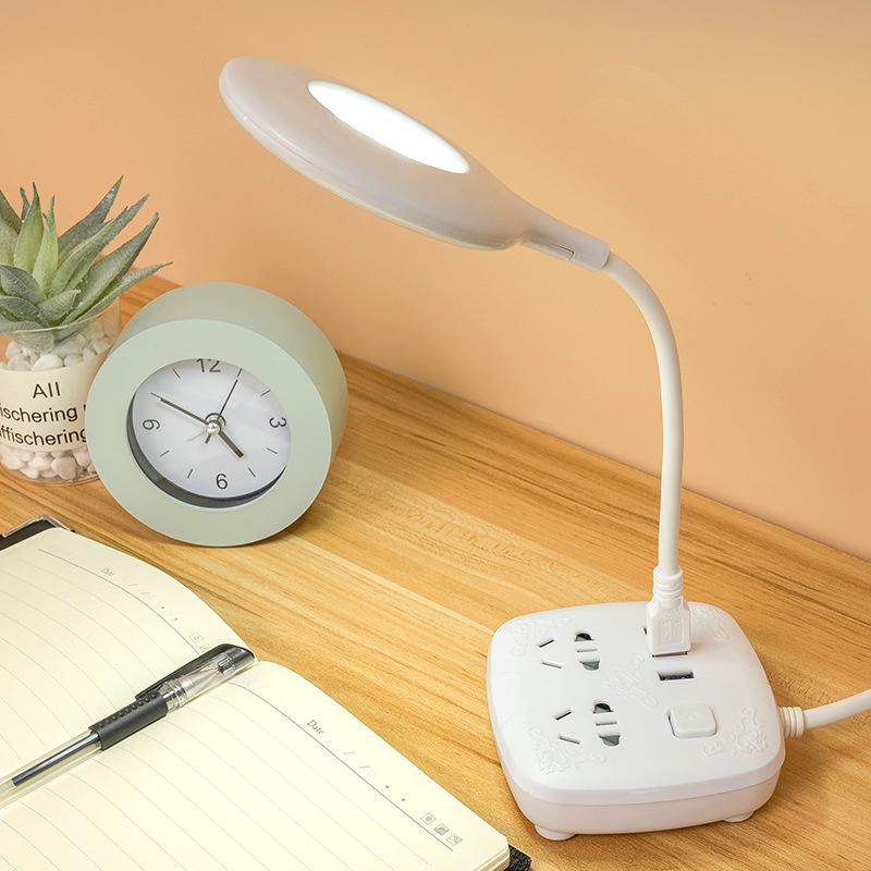 Đèn LED để bàn mini cổ ngỗng linh hoạt/ sạc USB tiết kiệm năng lượng