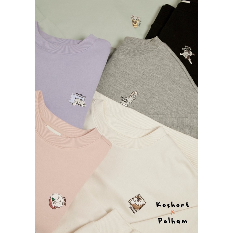 Áo sweater POLHAM x KOSHORT Hàn Quốc