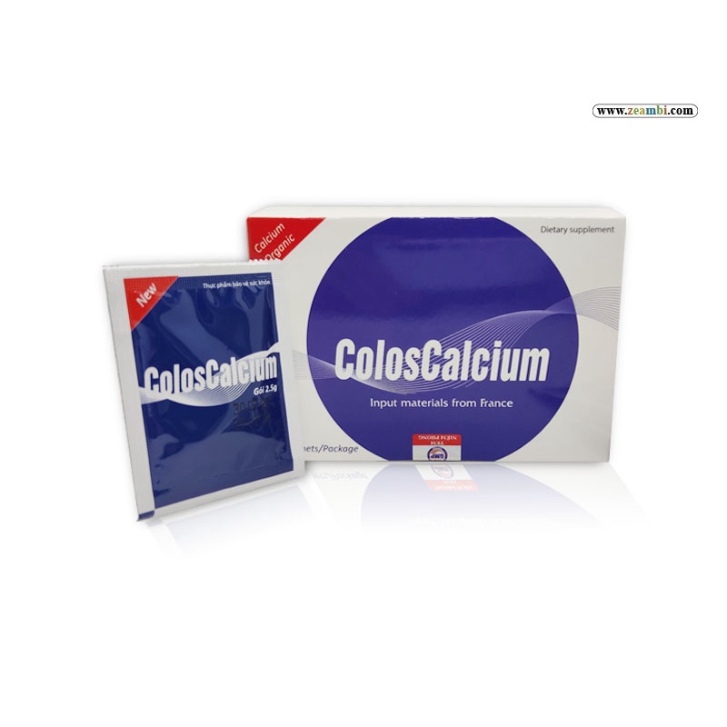 Coloscalcium -Bổ sung Vitamin K2, D3- có tác dụng giúp tăng cường hấp thu và vận chuyển canxi vào xương- giúp xương khỏe