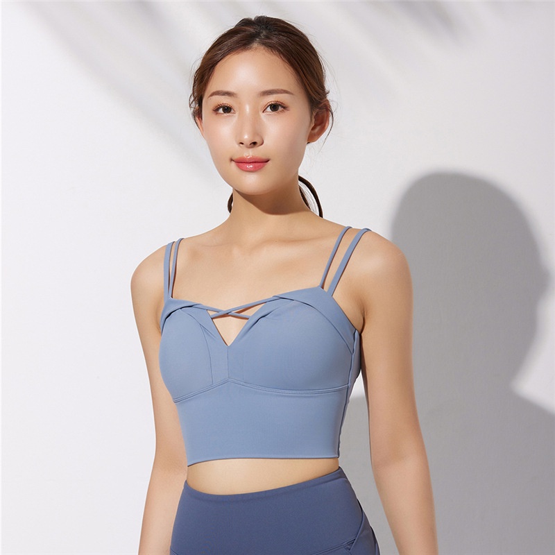 Áo ngực thể thao dây chéo lưng quyến rũ cho nữ