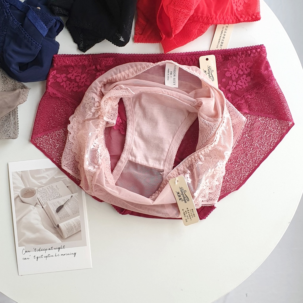 Quần lót nữ ren lưới Puppet độc lạ - Quần chip cao cấp Havana FLQ128