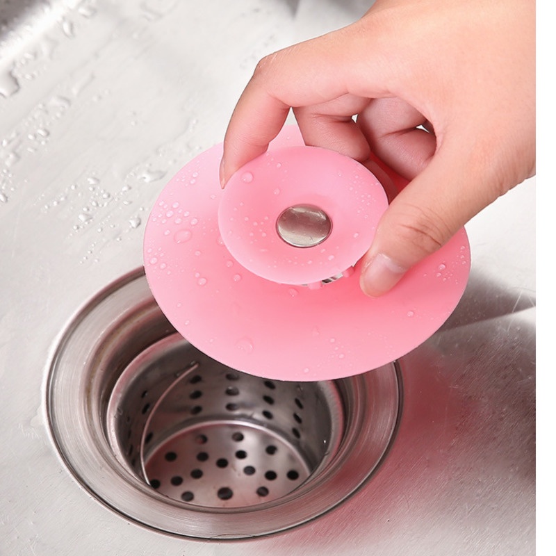 Nắp Đậy Cống Thoát Nước Sàn Nhà Tắm / Nhà Bếp Bằng Nhựa silica gel Chống Mùi Hôi