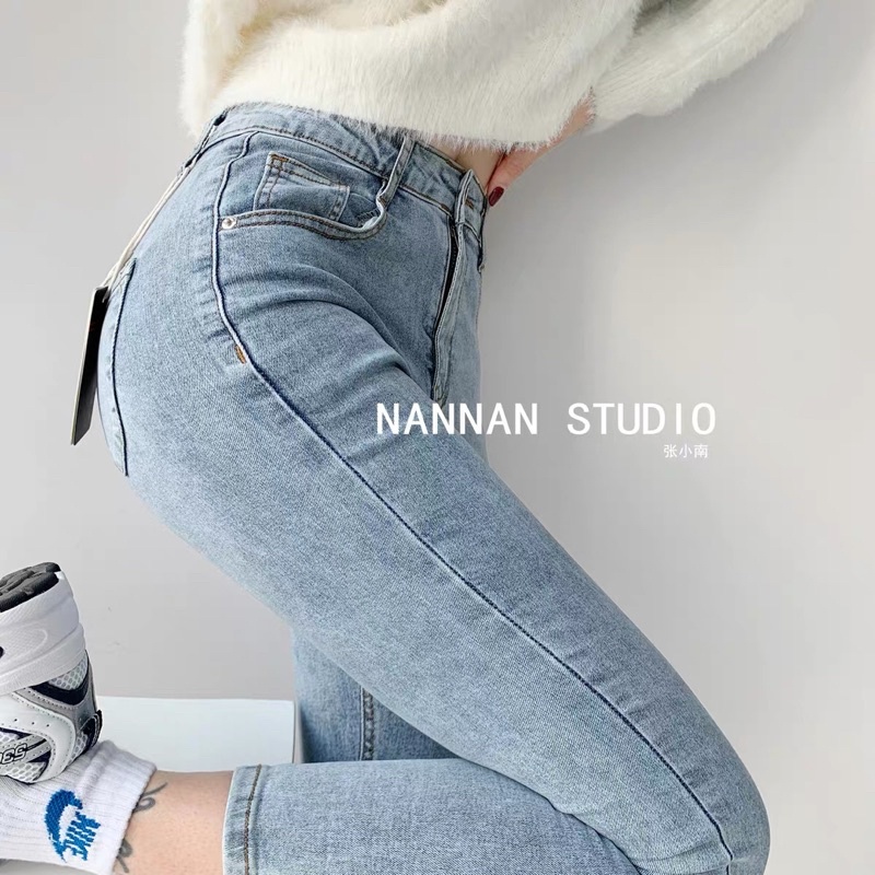 Quần Jean Trơn Ôm Nữ TOPSHOP NANNAN Skinny co dãn Quảng Châu hai màu