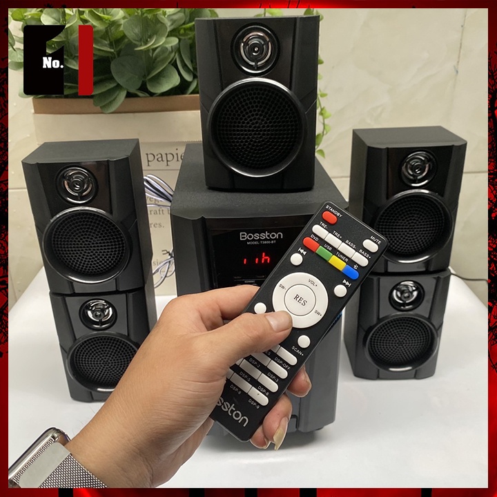 Loa Máy Tính Bluetooth Để Bàn 5.1 BOSSTON T3800-BT Loa Bass Vi Tính Laptop Pc Nghe Nhạc Công Suất Lớn Có Dây