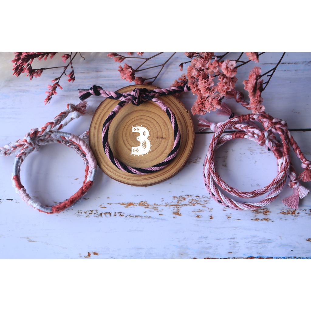 ️Vòng handmade tông hồng đất️