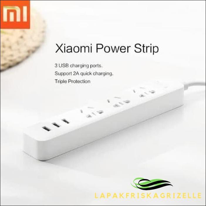 Ổ Cắm Điện Thông Minh Xiaomi Mi Với 3 Cổng Usb 2a Tiện Dụng Đen