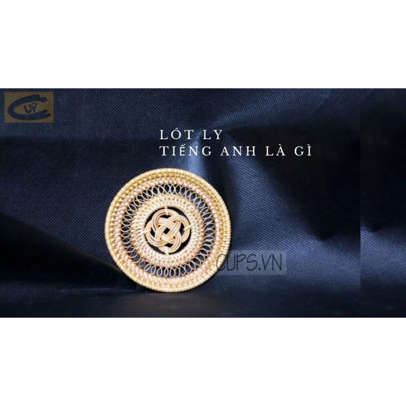 Lót ly mây sứ tròn và vuông sang trọng