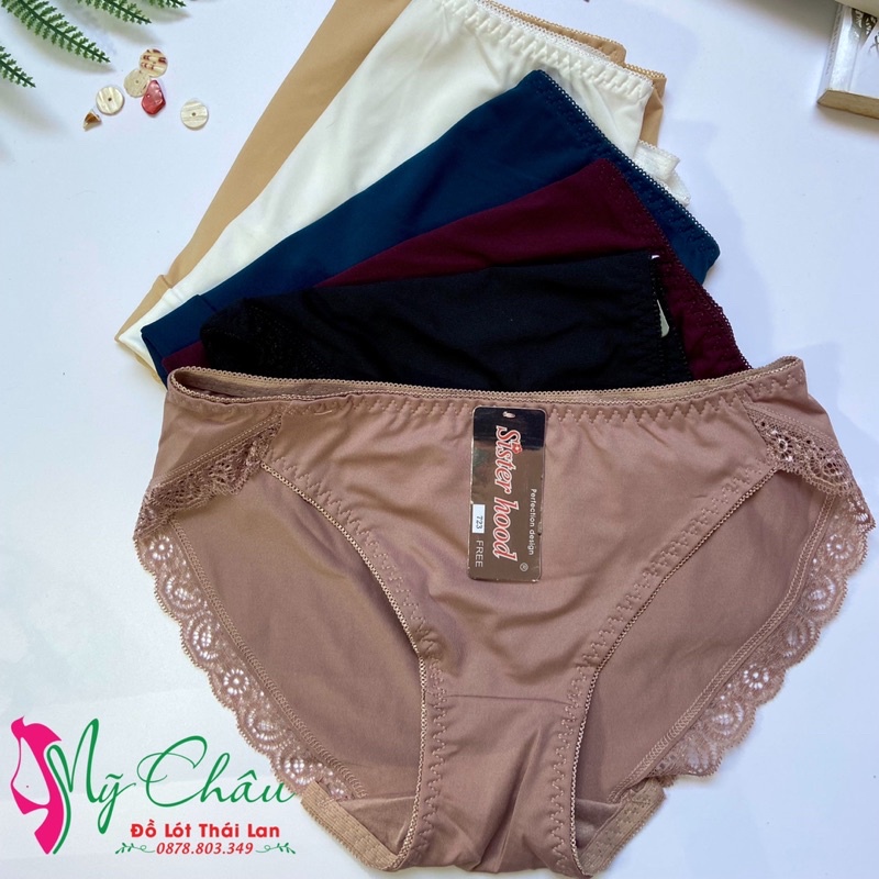 Quần Lót Nữ Thun Lạnh Phối Ren Trẻ Trung Dễ Thương Siêu Bền Hàng Nhập Khẩu, MỸ CHÂU - SHOP ĐỒ LÓT THÁI LAN 723 | BigBuy360 - bigbuy360.vn