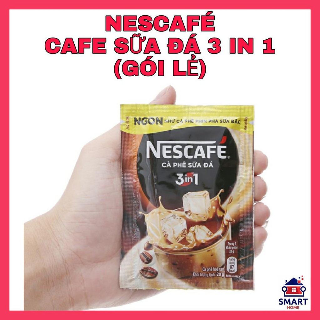 [NESCAFE-CAFE SỮA ĐÁ, GÓI LẺ] CAFE, CÀ PHÊ SỮA ĐÁ