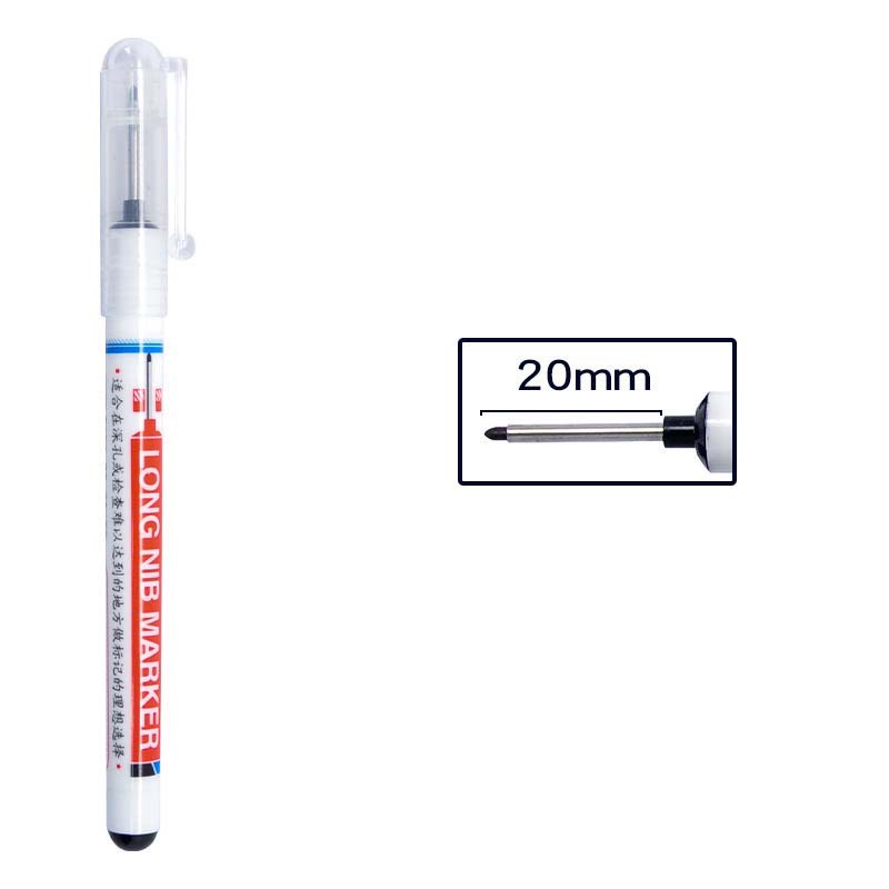 Bút lông đánh dấu ngòi dài 2cm khô nhanh , kháng nước đa năng dùng cho làm mộc, nhôm kính, cơ khí, xây đựng - Túi Thợ HQ