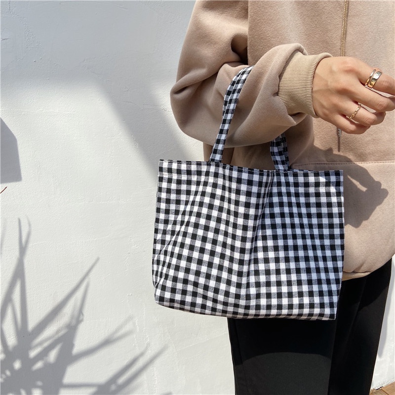 Túi Xách Canvas Dễ Thương 6 Màu Khác Nhau Phong Cách Nhật Hàn Cho Nữ