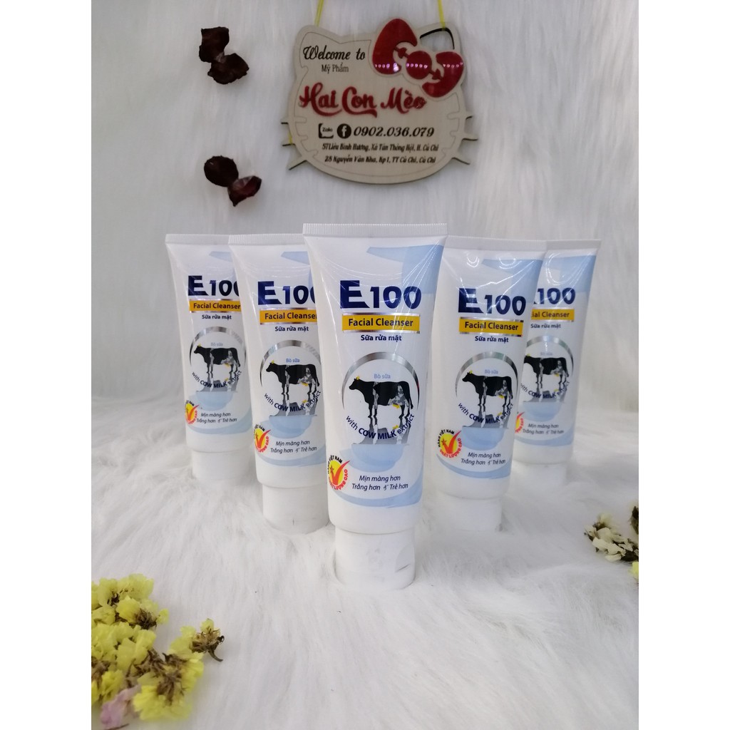 Sữa rửa mặt bò sữa E100 80ml
