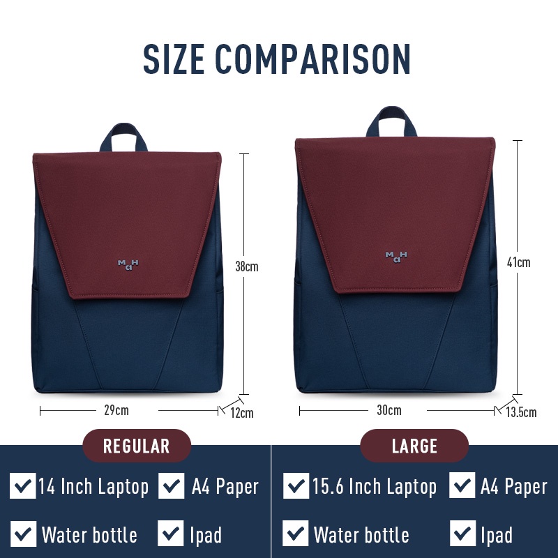 MAH Young Màu tương phản Phong cách Hàn Quốc Túi du lịch thông thường Túi đựng Máy tính xách tay chống nước thời trang dành cho sinh viên