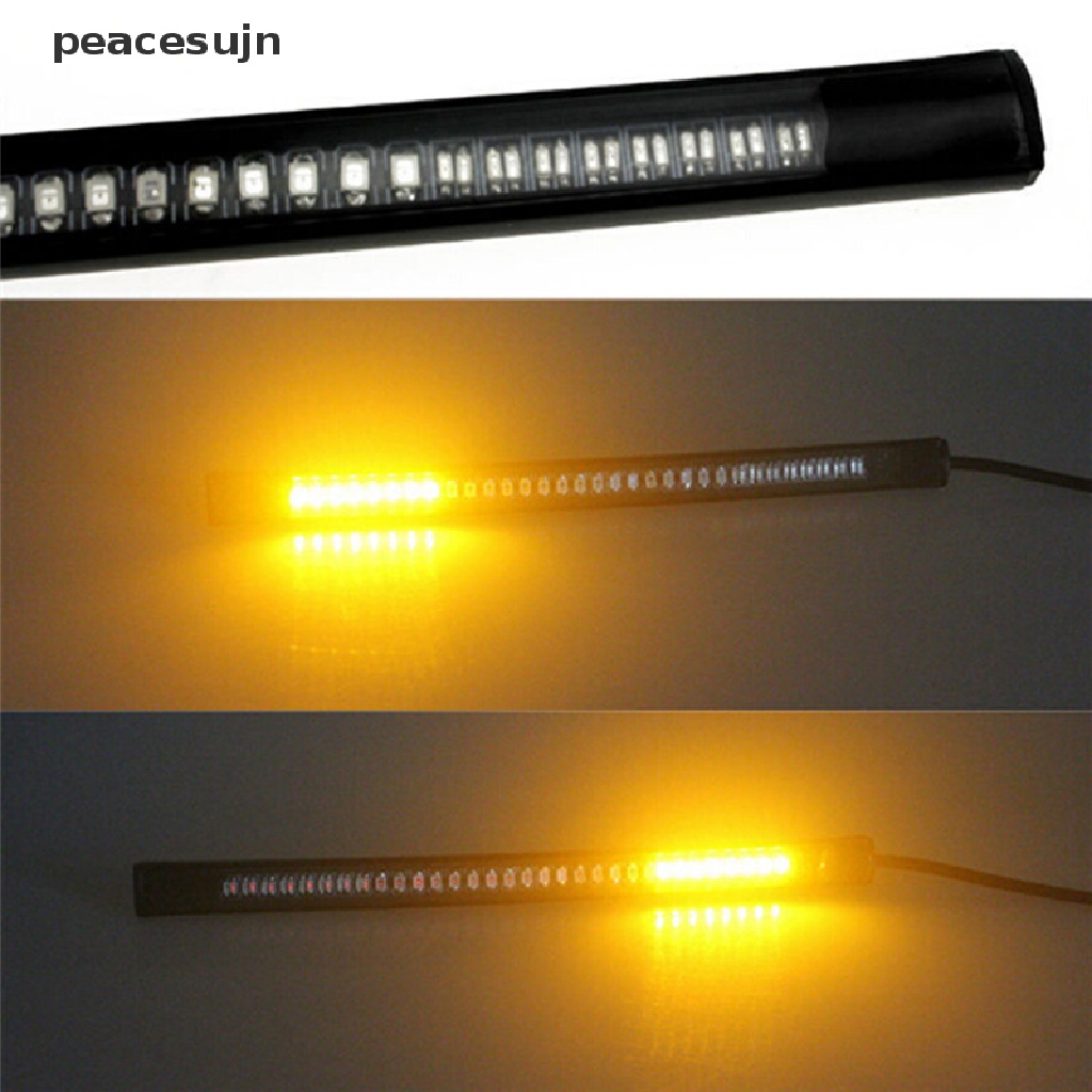 (hot*) led motorcycle atv tail brake stop turn signal strip light waterproof lamp bar peacesujn