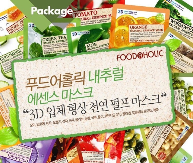 Mặt Nạ Dưỡng Da 3D Foodaholic Hàn Quốc Dưa Leo, Cà Chua, Lựu, Nhân Sâm, Nha Đam, Collagen, Nhân Sâm, Tre, Mật Ong, Olive | BigBuy360 - bigbuy360.vn