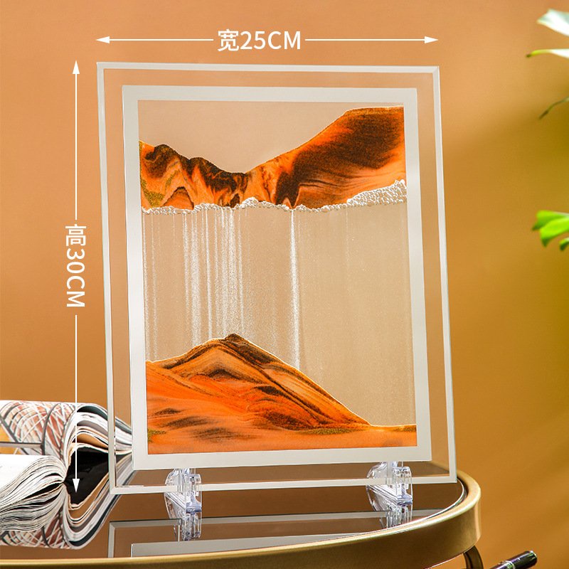 Tranh cát chuyển động 3D, tranh cát chảy, hình chữ nhật trang trí nhà cửa đẹp