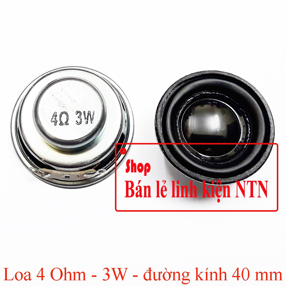 Loa 4 Ohm - 3w đường kính 40mm