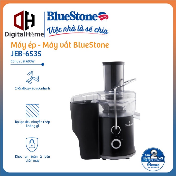 Máy Ép Trái Cây Bluestone JEB 6535 , Công Suất 600W , 2 Tốc độ,  Bảo hành chính hãng 24 Tháng