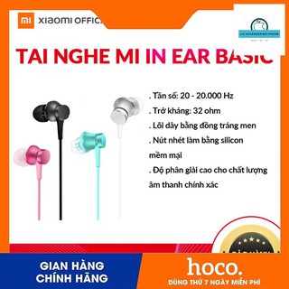 Tai nghe Xiaomi Mi Earphone Basic (Bản Quốc tế) - Hàng chính hãng Digiworld - LAN HƯNG STORE