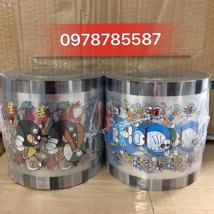 COMBO 2 CUON KEO dán ly trà sữa loại trái cây 1750 ly