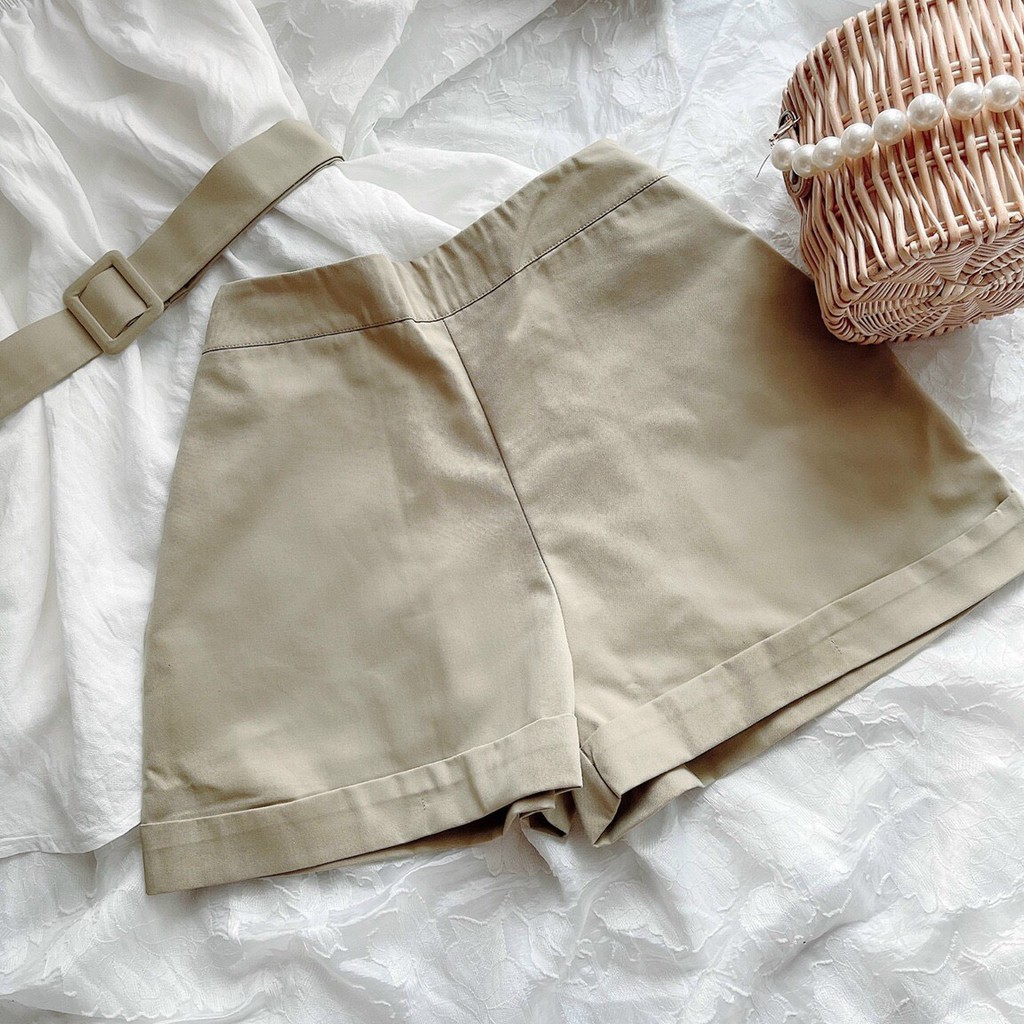 Set áo bẹt vai + short nude H3330 (+hình thật)