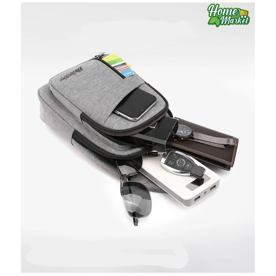 (Hàng Hot ) Túi đeo chéo nam phong cách thời trang Hàn Quốc tích hợp lỗ tai nghe TC126 | BigBuy360 - bigbuy360.vn