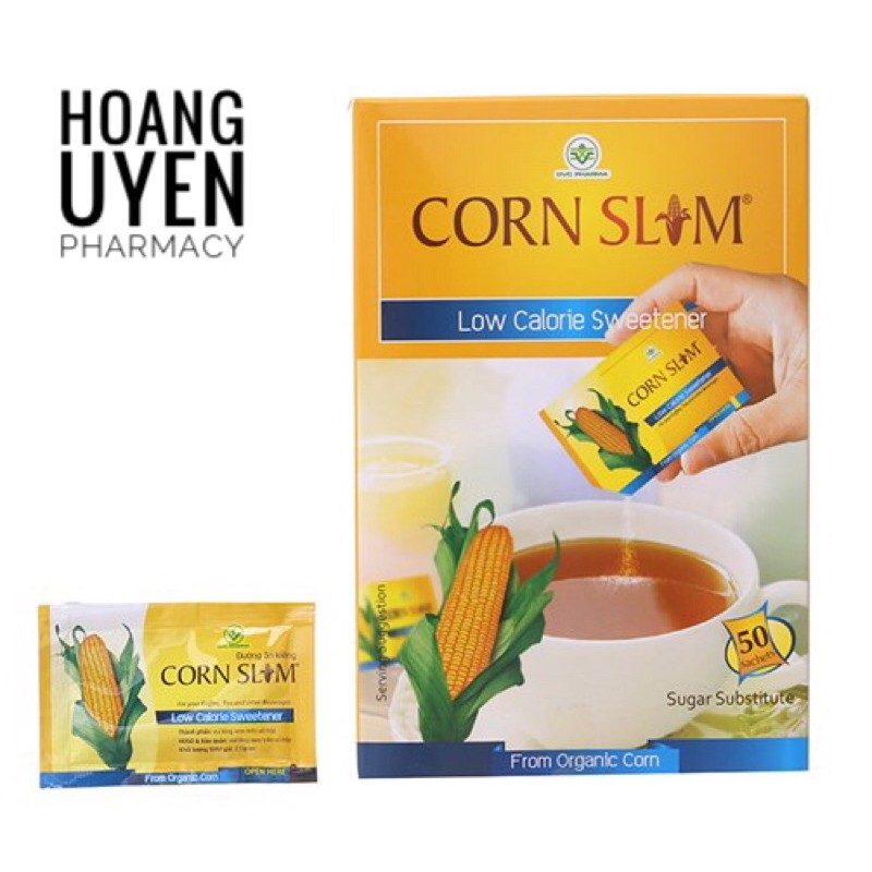 Đường bắp ăn kiêng Corn Slim - Hộp 50 gói