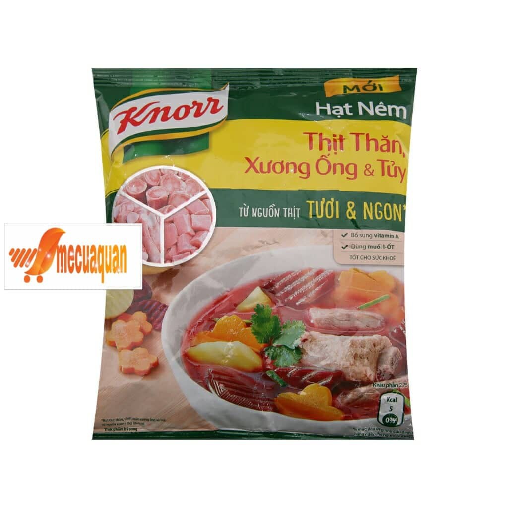 Hạt nêm thịt thăn, xương ống, tủy Knorr gói 170g