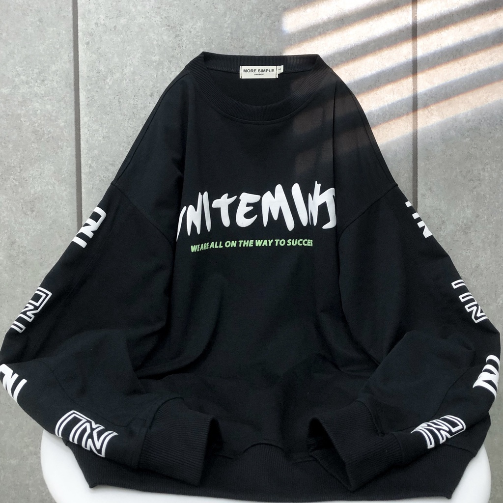 Áo Sweater MIND Nữ Form Rộng Oversize Vải Nỉ Bông Phong Cách Unisex Ulzzang