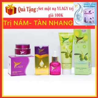 Combo Mỹ phẩm YLAGY 3 sản phẩm Kem Face, Serum, Sữa Rữa Mặt ngăn ngừa nám tàn nhang dưỡng trắng, phục hồi da hư tổn