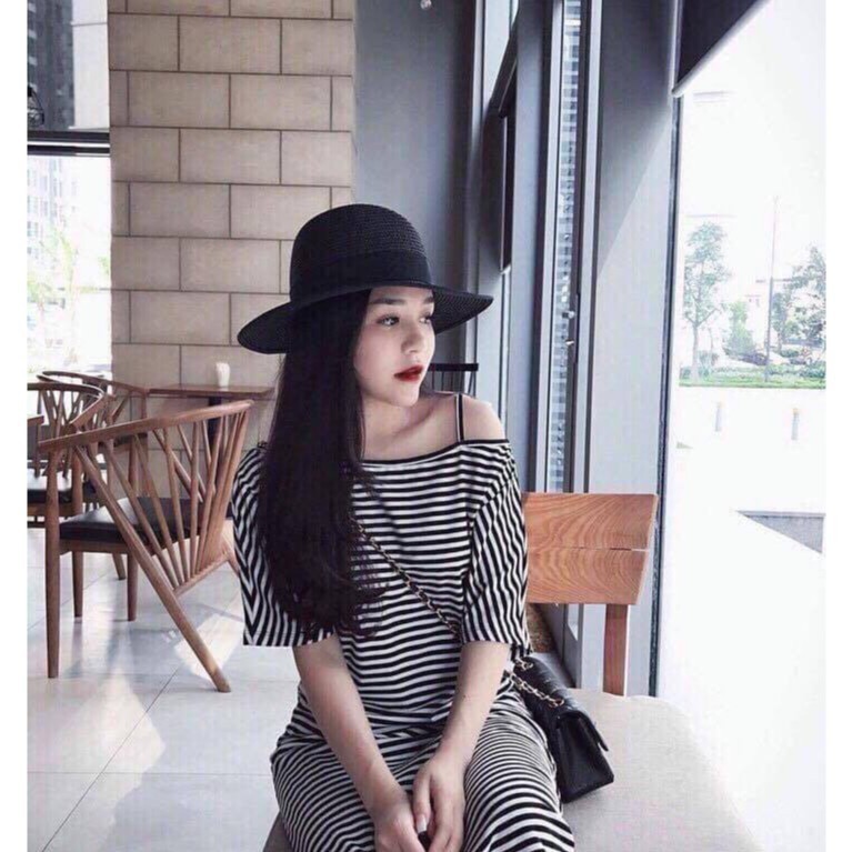 [ xả kho ] HS Váy thụng lệch vai