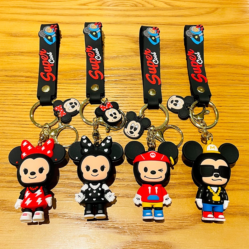 Móc Khóa Hình Chuột Mickey Và Minnie Dễ Thương