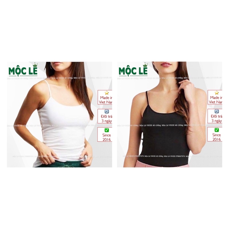 (40-70kg) Áo 2 dây nữ áo lá người lớn bé gái không đệm có chốt điều chỉnh, trắng đen, vnxk dư charlotte russe thin strap