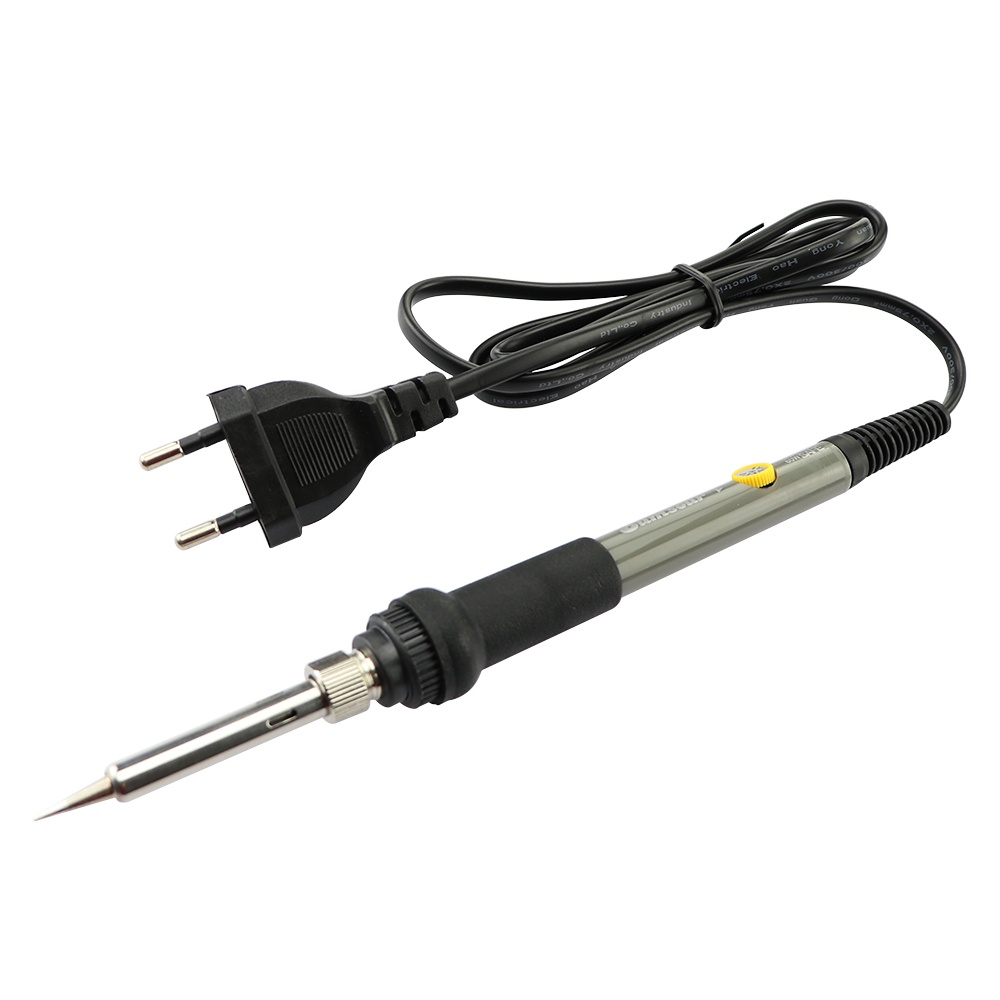 Bút Hàn Điện 220V 60W Phích Cắm EU Có Thể Điều Chỉnh Nhiệt Độ Màu Xám