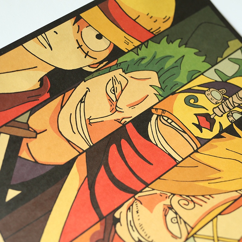 Poster Phim Hoạt Hình one piece Cỡ Lớn Treo Tường Trang Trí