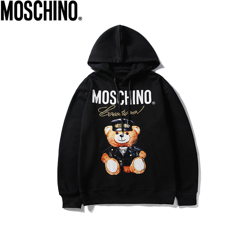 Áo Hoodie Dài Tay In Chữ Moschino Cá Tính Dành Cho Các Cặp Đôi