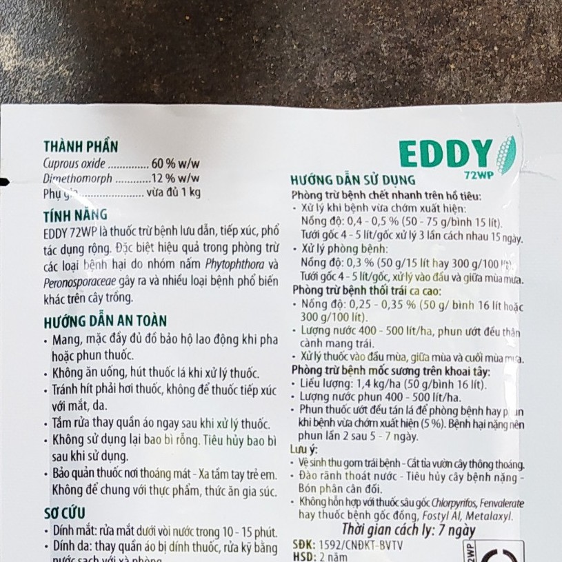Giải Pháp Chuyên Trị Vàng Lá Thối Rễ Super Acid Humic + EDDY 72WP, Bộ sản phẩm bảo vệ cây trồng