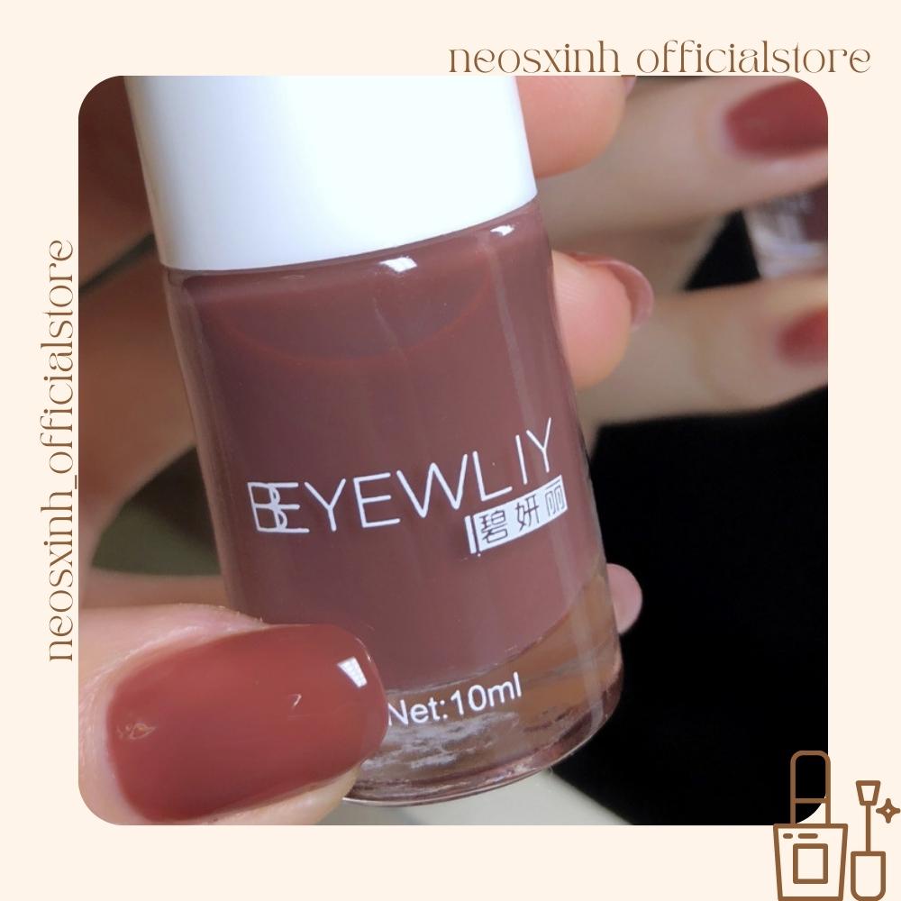 Sơn Móng Tay Beyewliy Màu Nude Đen Trắng Trong Suốt Kim Tuyến Pastel Tím - Neosxinh Nails