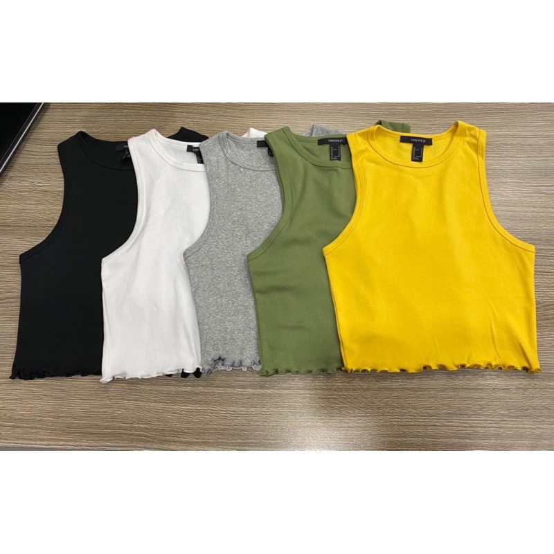 Áo Croptop Ba Lỗ Cuốn Biên VNXK