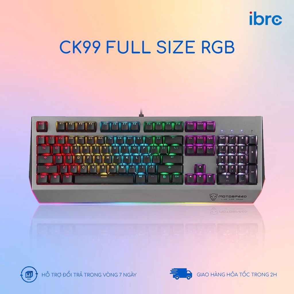 Bàn phím Motospeed CK99 FULL SIZE RGB