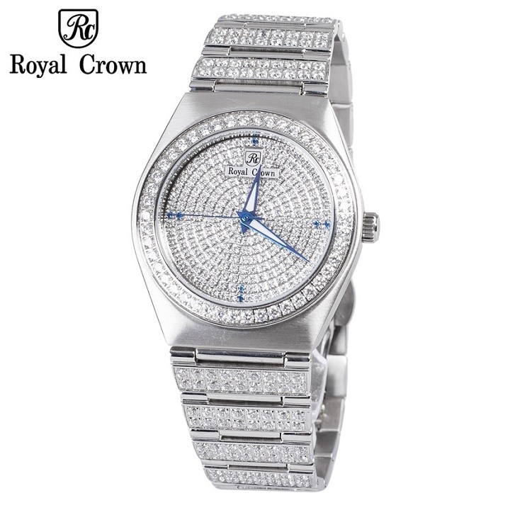 Đồng hồ nam chính hãng Royal Crown 6416 dây thép Diamond