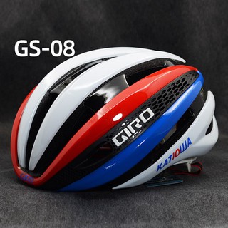 Mũ giro synthe helmet trắng đỏ xanh ktiowa gs 08