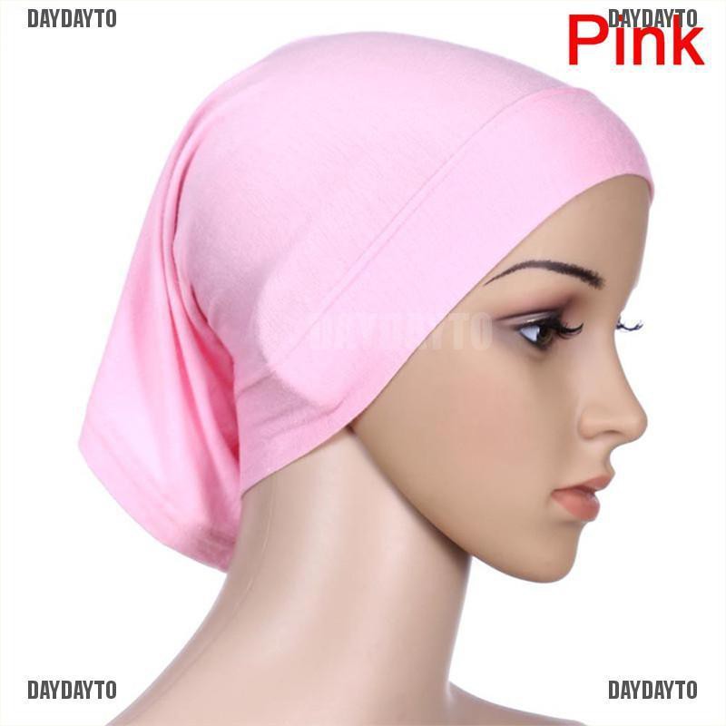 [DAYDAYTO] Islamic Muslim Women's Head Scarf Cotton Soft Underscarf Hijab Cover Headwrap