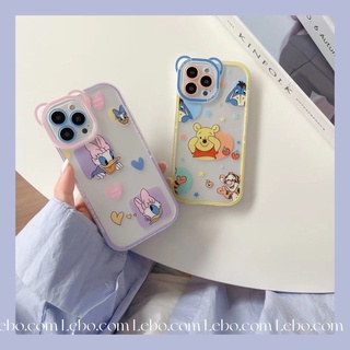 Ốp Điện Thoại Silicone Hình Vịt Donald/Gấu Pooh/Vịt Donald Dễ Thương Cho iPhone12 Pro XS/XR