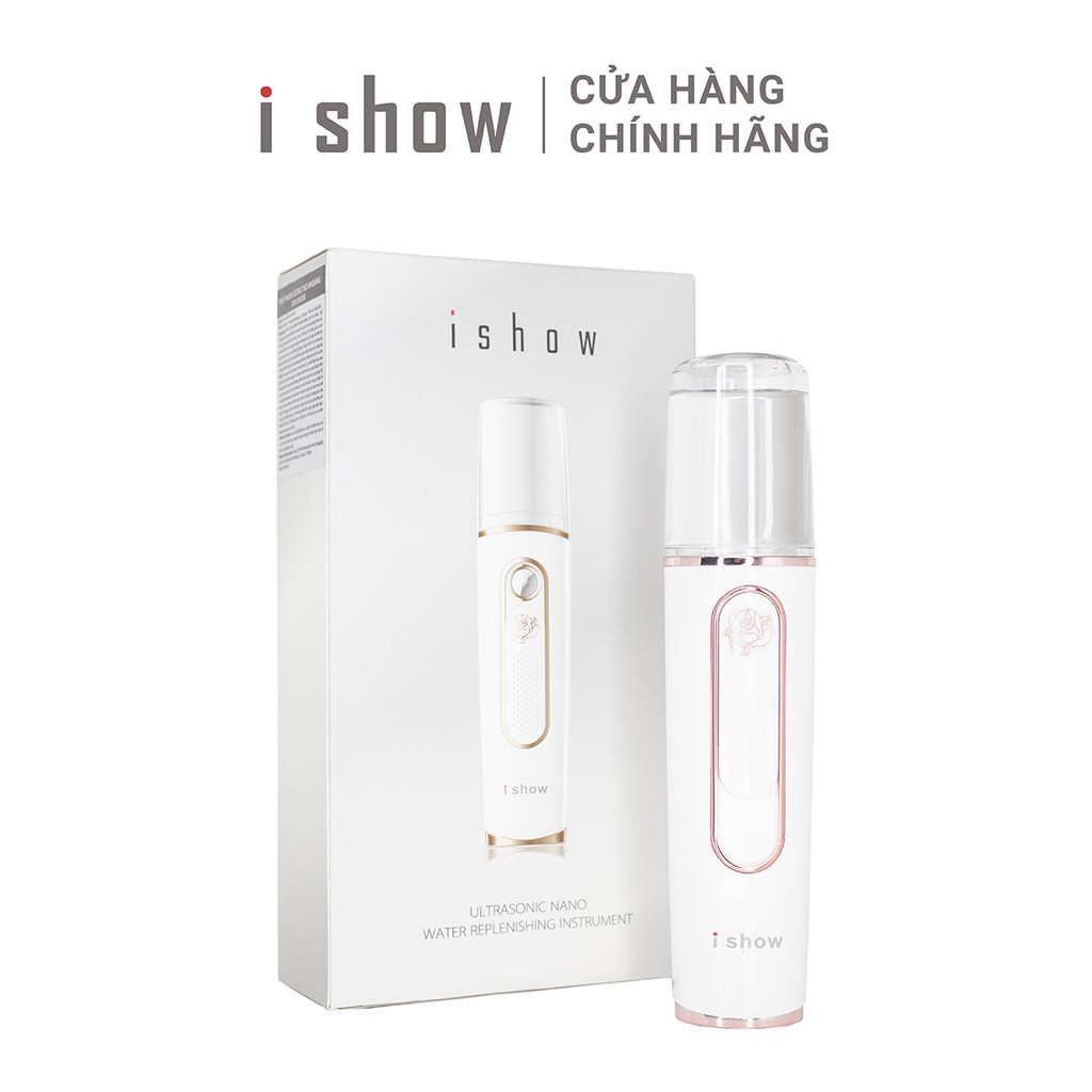 [TẶNG ĐỒNG HỒ+ 1 MIẾNG MASK NHA ĐAM] COMBO MÁY PHUN KHOÁNG TẠO ION + HỘP MẶT NẠ YẾN ISHOW