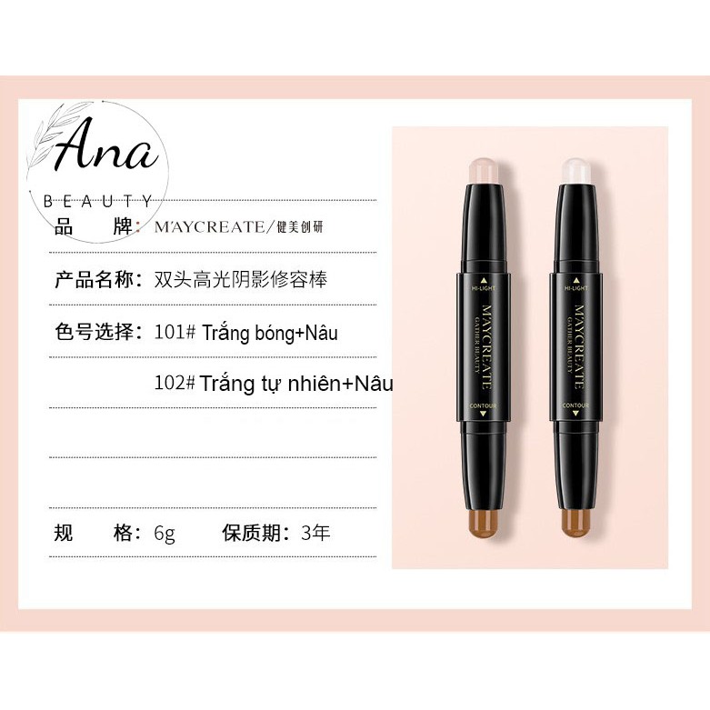 Bút tạo khối Maycreate Che khuyết điểm hàng nội địa Trung 3W Wonder | BigBuy360 - bigbuy360.vn